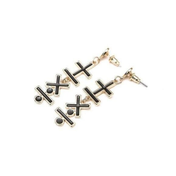 Subtraction Multiplication Drop Earrings - Picture 3 of 4